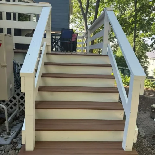 Exterior stairs and deck finish by ALP Home Services